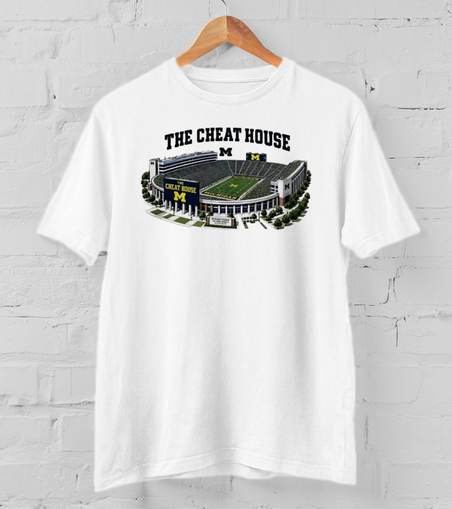 The Cheat House Michigan Wolverines Stadium M T-Shirt