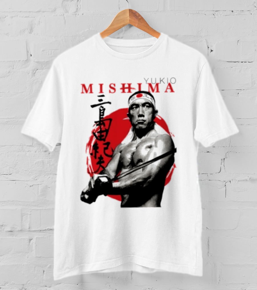 Yukio Mishima Samurai Warrior Japanese Calligraphy T-Shirt