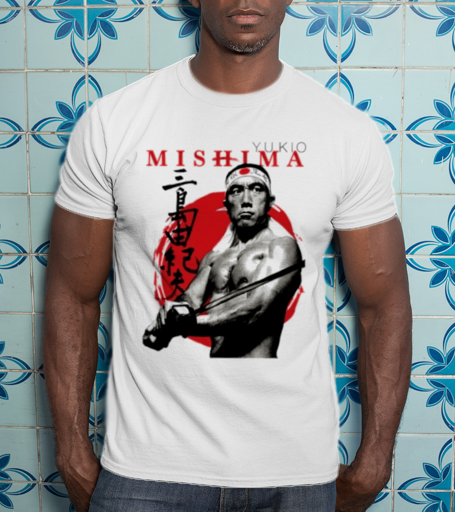 Yukio Mishima Samurai Warrior Japanese Calligraphy T-Shirt
