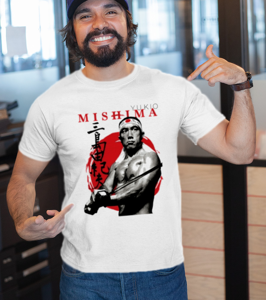 Yukio Mishima Samurai Warrior Japanese Calligraphy T-Shirt