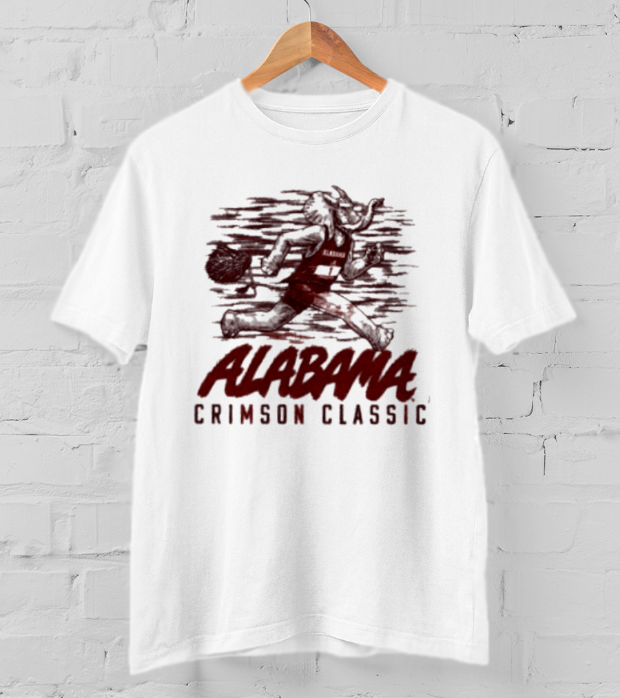 Alabama Crimson Classic Running Elephant T-Shirt