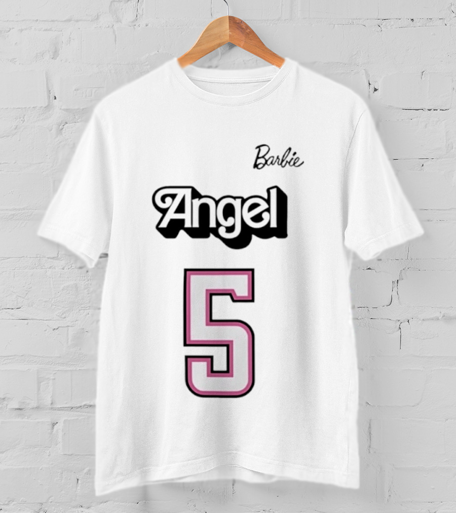 Barbie Angel 5 Pink Jersey T-Shirt