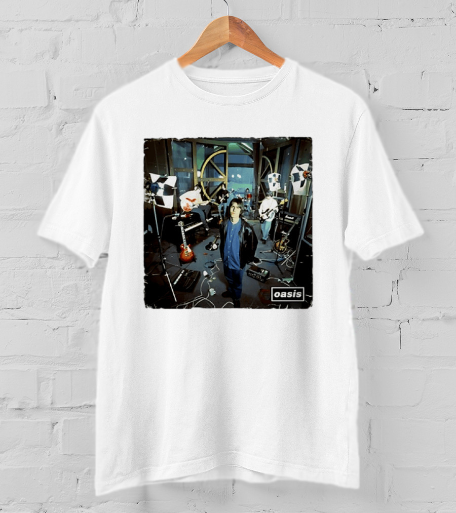 Oasis Band Studio Britpop Liam Gallagher Music Setup Session T-Shirt