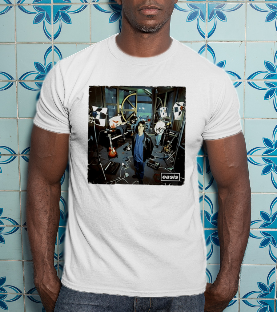 Oasis Band Studio Britpop Liam Gallagher Music Setup Session T-Shirt