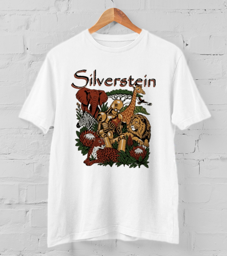 Silverstein Ramfest 2026 Limited South Africa Tour Wildlife Robot Lion Elephant Giraffe Zebra Cheetah T-Shirt