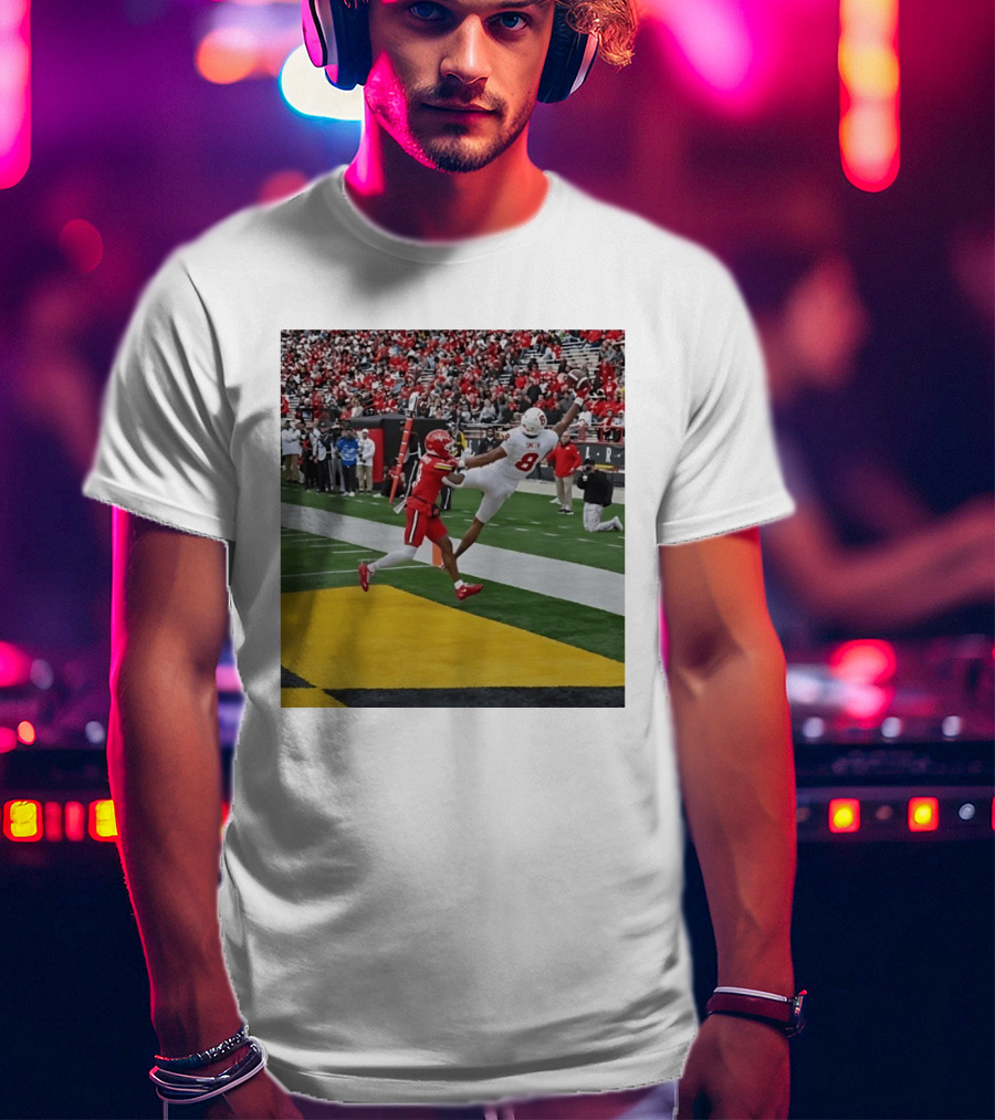 Smith Number 8 Stanford Cardinal Football Touchdown Catch Action T-Shirt