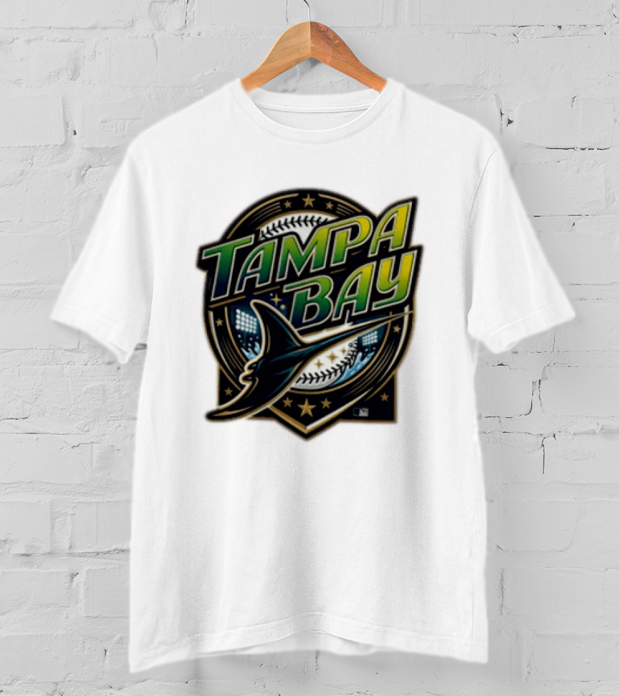 Tampa Bay Rays Devil Ray Vintage Wordmark T-Shirt