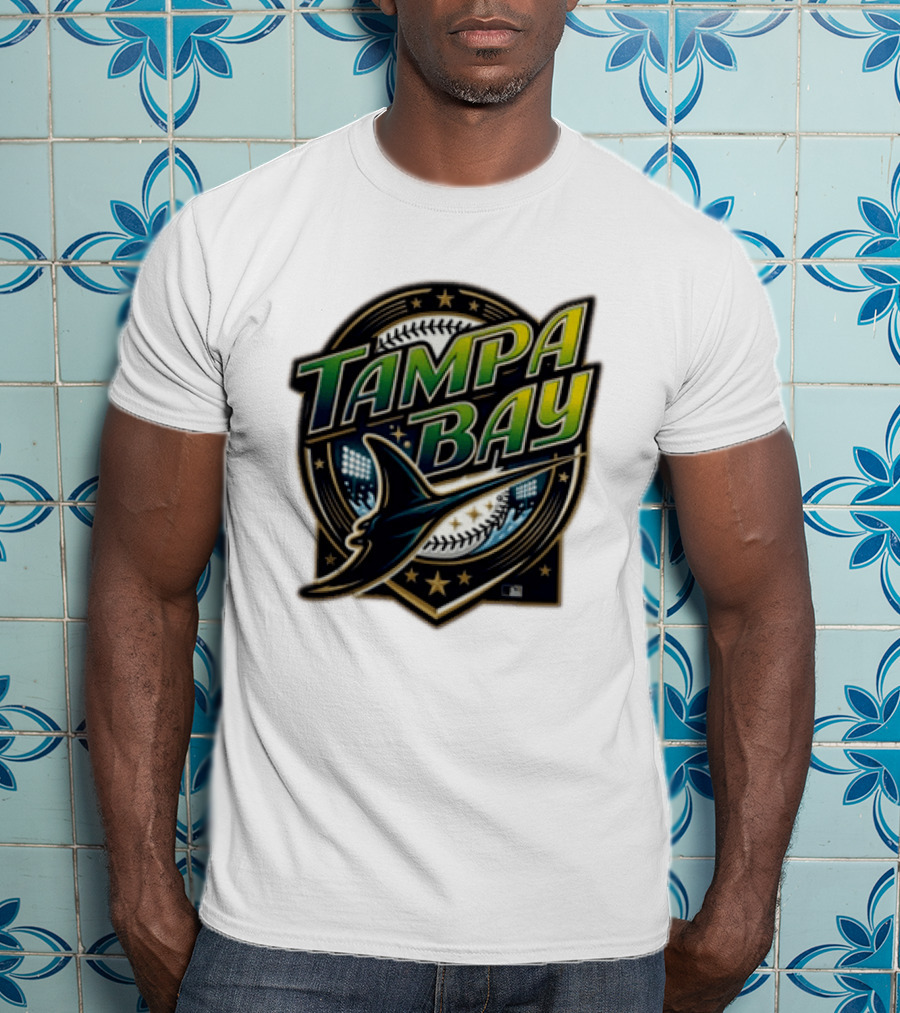 Tampa Bay Rays Devil Ray Vintage Wordmark T-Shirt