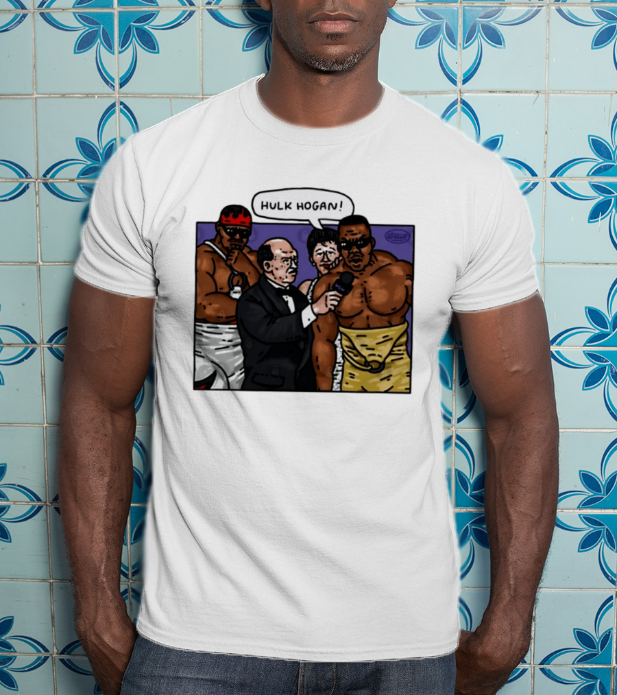 Hulk Hogan WCW Wrestlers Interview Scene Professional Wrestling T-Shirt