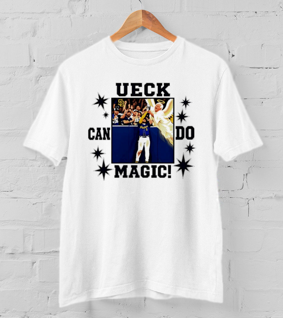 Ueck Can Do Magic San Diego Padres Baseball Fans Funny Angel T-Shirt