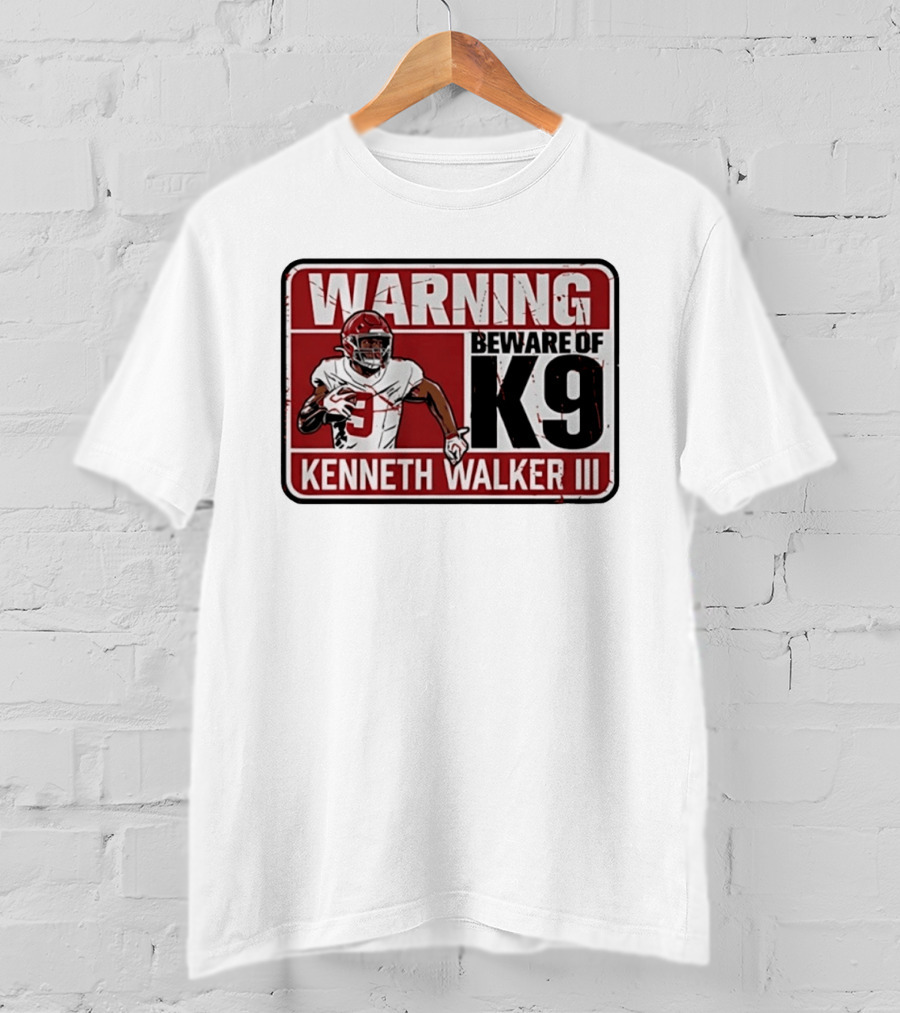 Warning Beware Of K9 Kenneth Walker III T-Shirt