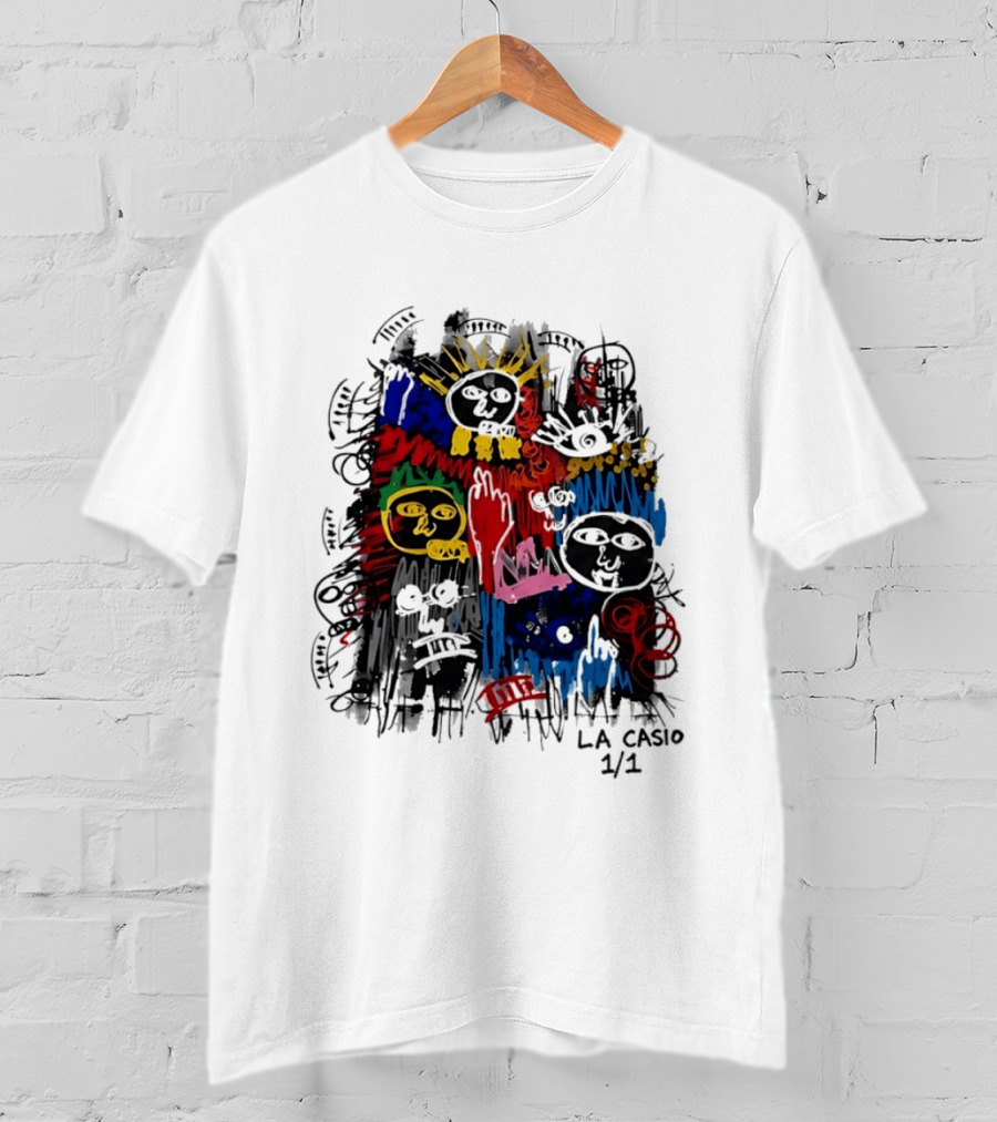 La Casio 1 1 Abstract Expressionist Colorful Faces T-Shirt
