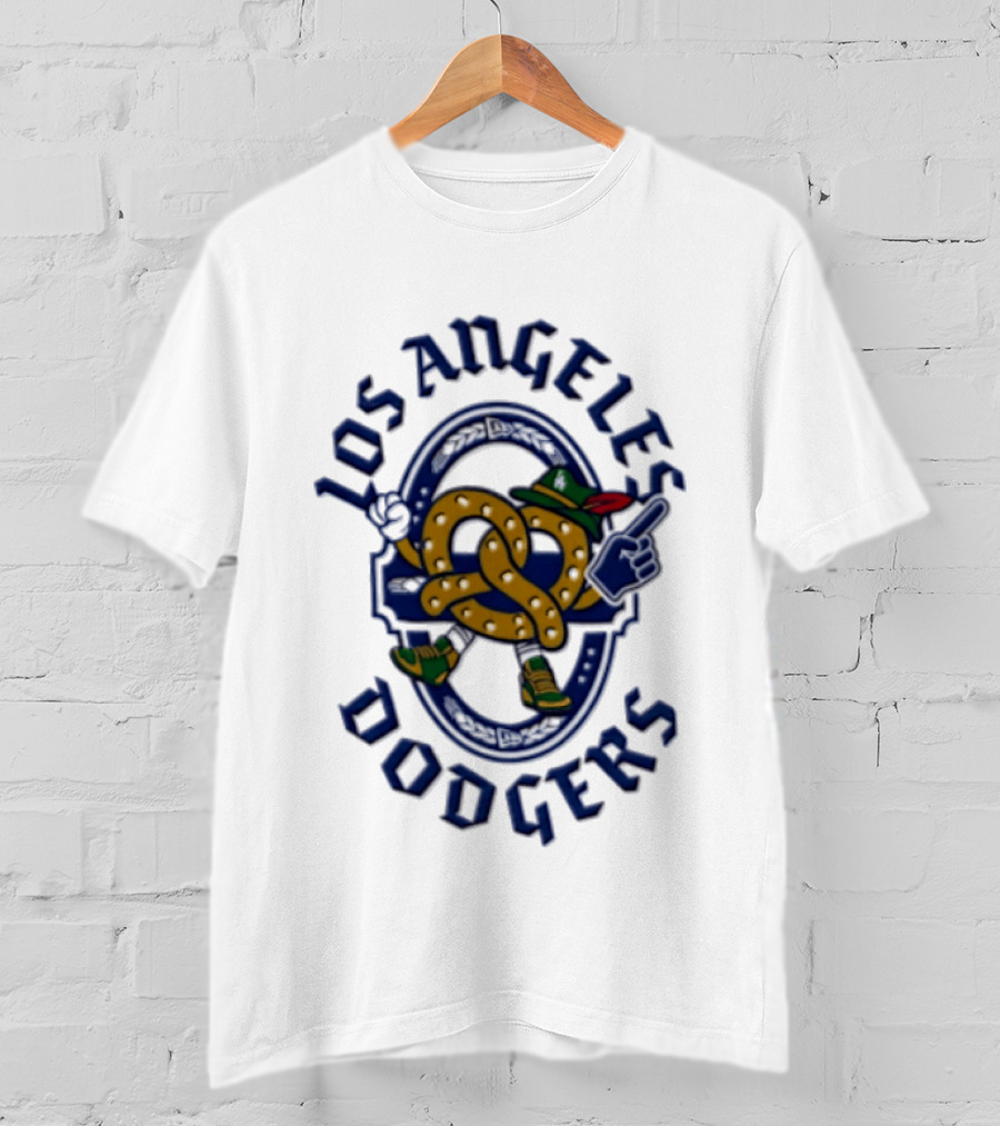 Los Angeles Dodgers Oktoberfest 2026 Bavarian Pretzel Baseball Fan Gear T-Shirt