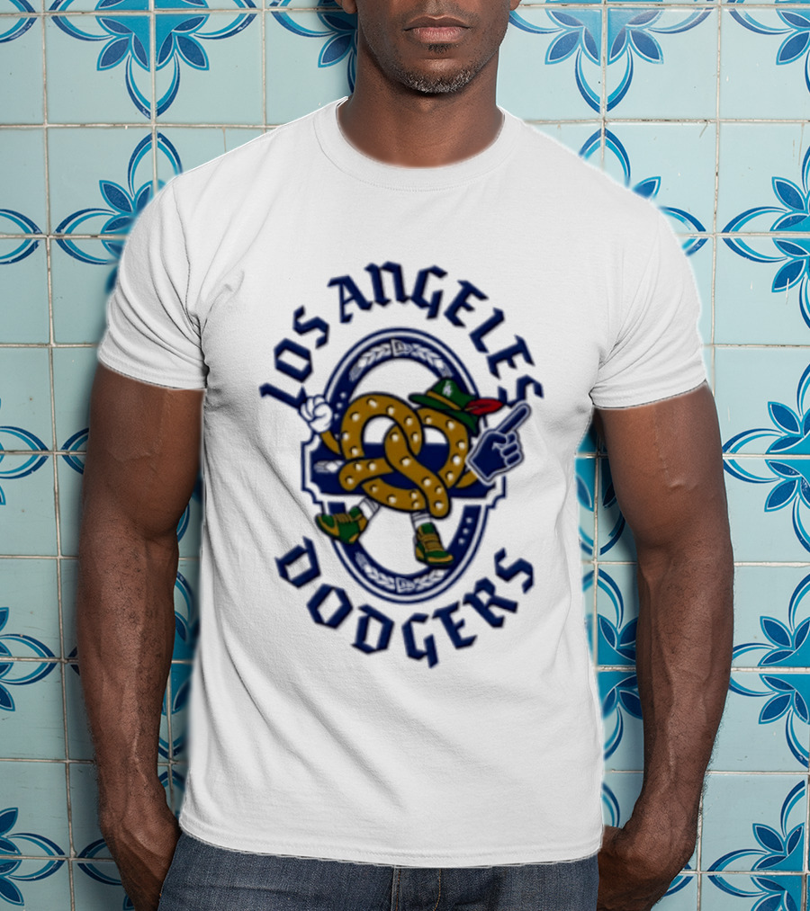 Los Angeles Dodgers Oktoberfest 2026 Bavarian Pretzel Baseball Fan Gear T-Shirt