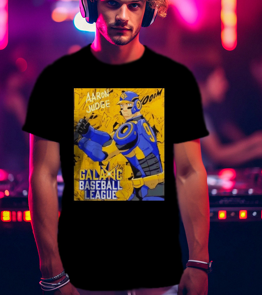 Aaron Judge Galactic Baseball League No 9 Comic T-Shirt