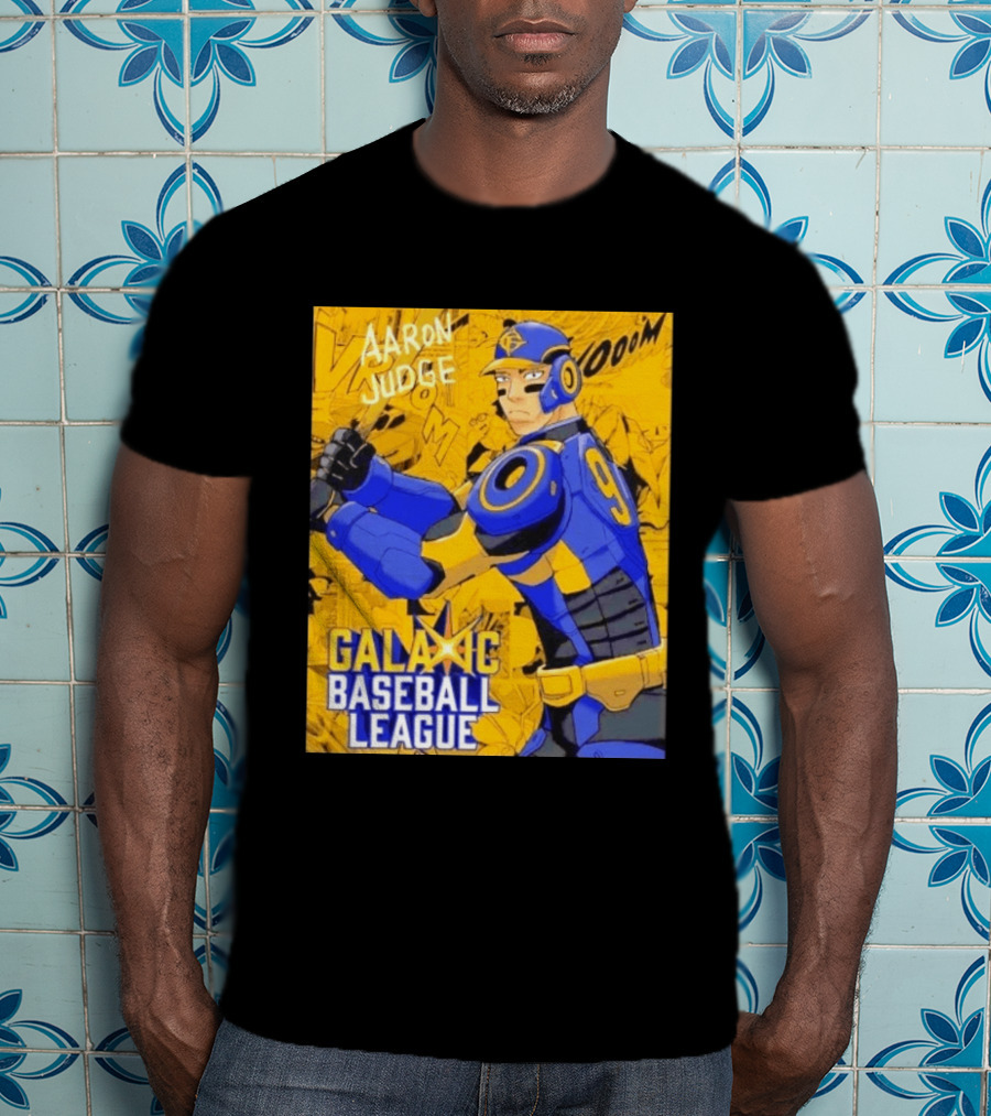 Aaron Judge Galactic Baseball League No 9 Comic T-Shirt
