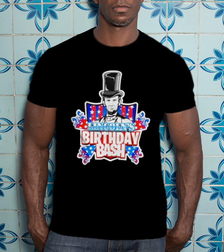 Lincoln's Birthday Bash President Patriotic Celebration T-Shirt