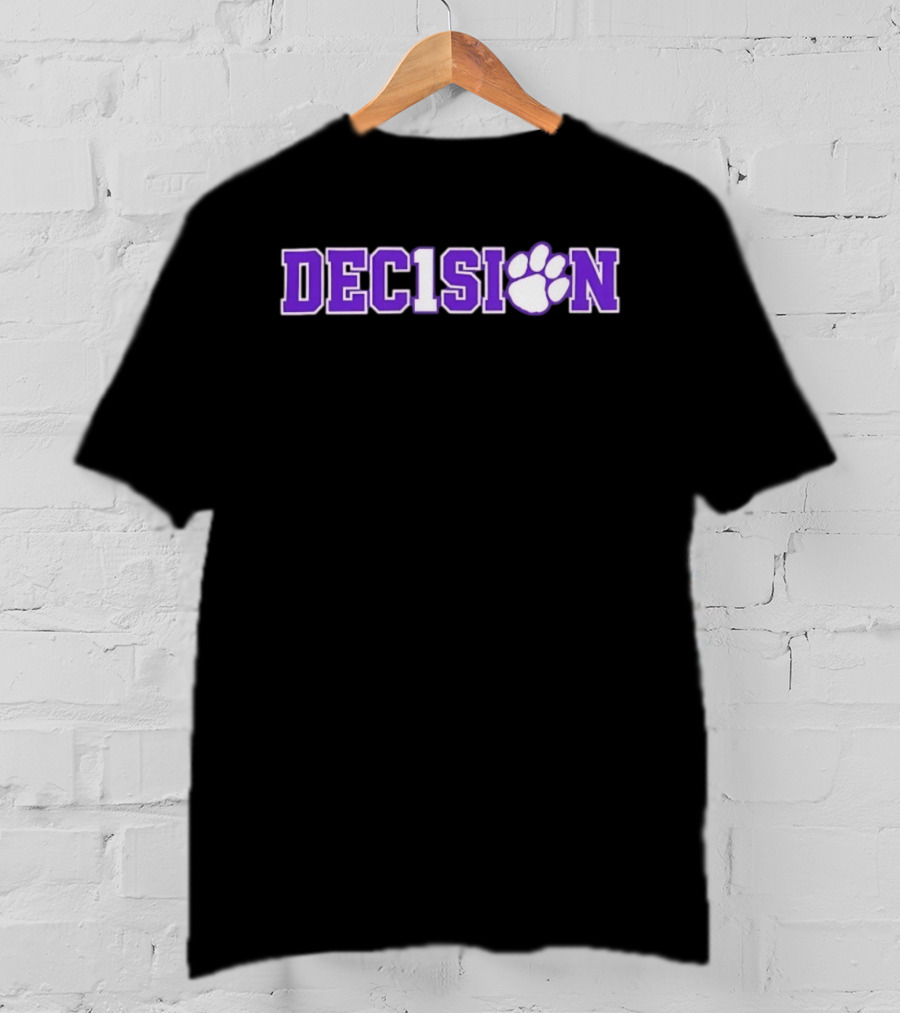 Clemson Tigers Dec1sion Paw College Football Championship T-Shirt
