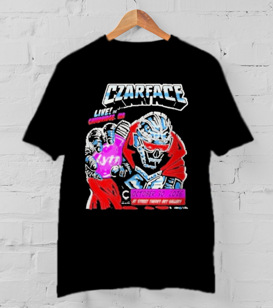 Czarface Live In Cambridge MA October 30 2026 Street Theory Art Gallery T-Shirt