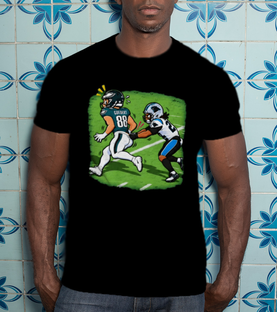 Dallas Goedert Humorous Booty Grab Football Moment T-Shirt