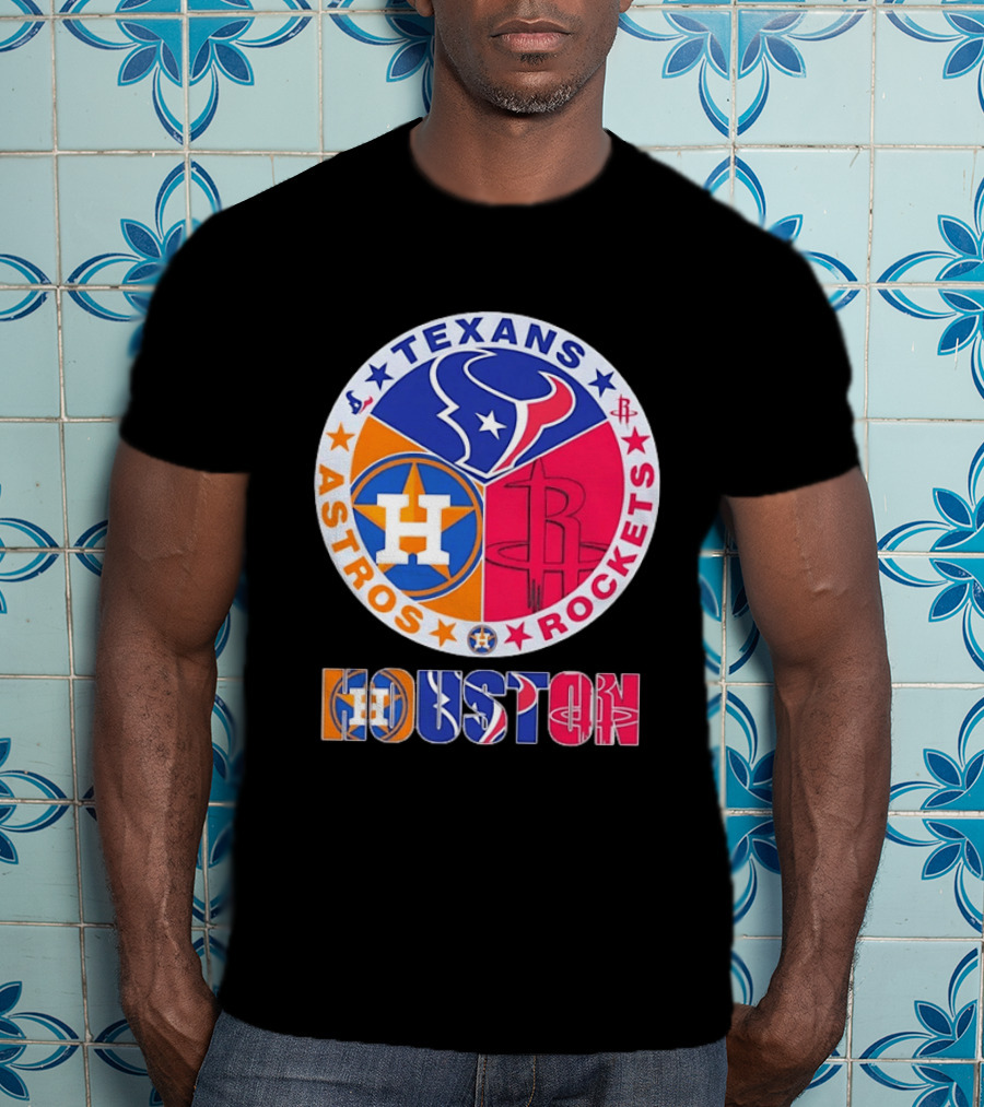 Houston Texans Astros And Rockets Team T-Shirt