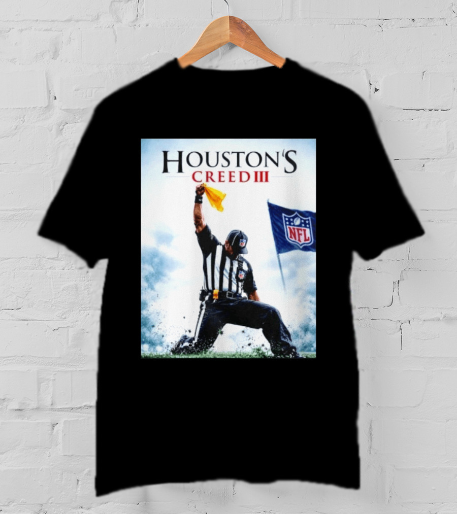 Houston's Creed III NFL Referee Victory Celebration T-Shirt