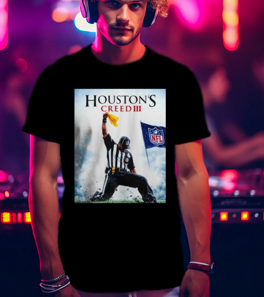 Houston's Creed III NFL Referee Victory Celebration T-Shirt