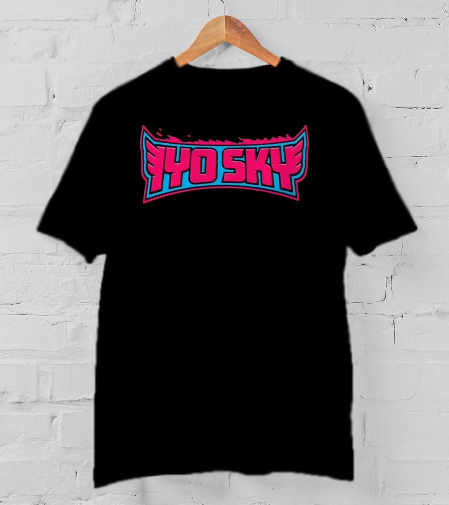Iyo Sky WWE Wrestling Wings Pink Blue T-Shirt