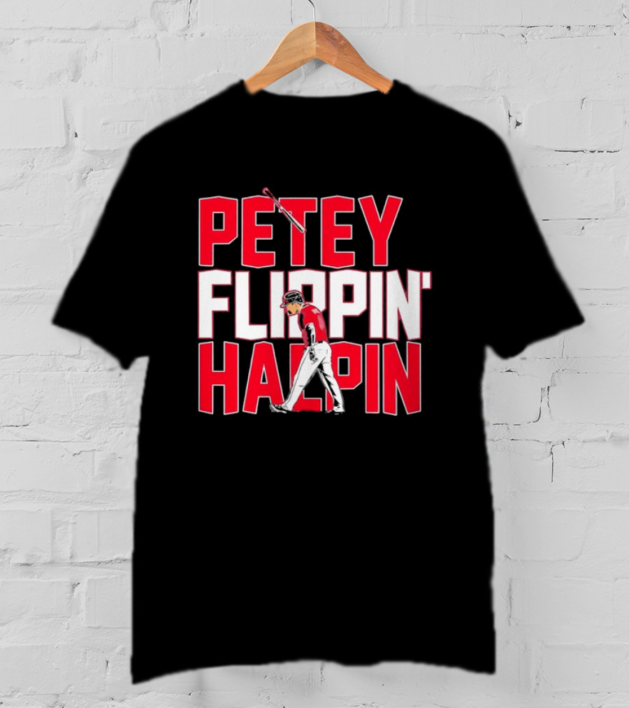 Petey Flippin' Hapin Ian Happ Chicago Cubs Baseball Fan Merchandise T-Shirt