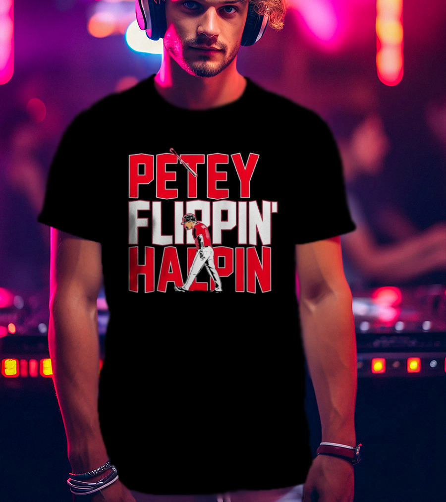 Petey Flippin' Hapin Ian Happ Chicago Cubs Baseball Fan Merchandise T-Shirt