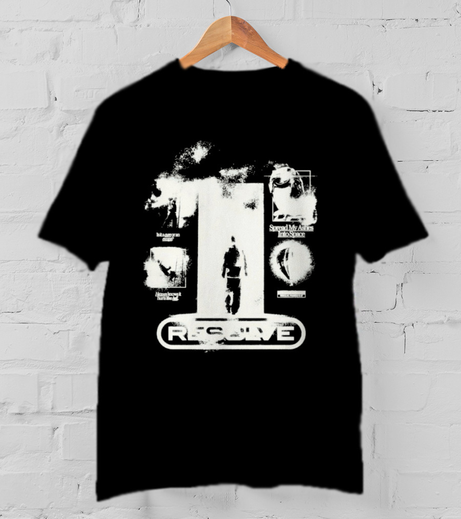 Resolve Space Ashes Rocket Adventure Distressed T-Shirt