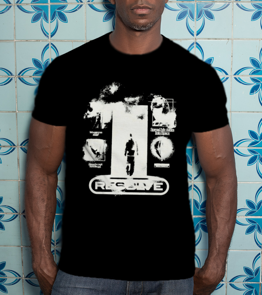 Resolve Space Ashes Rocket Adventure Distressed T-Shirt