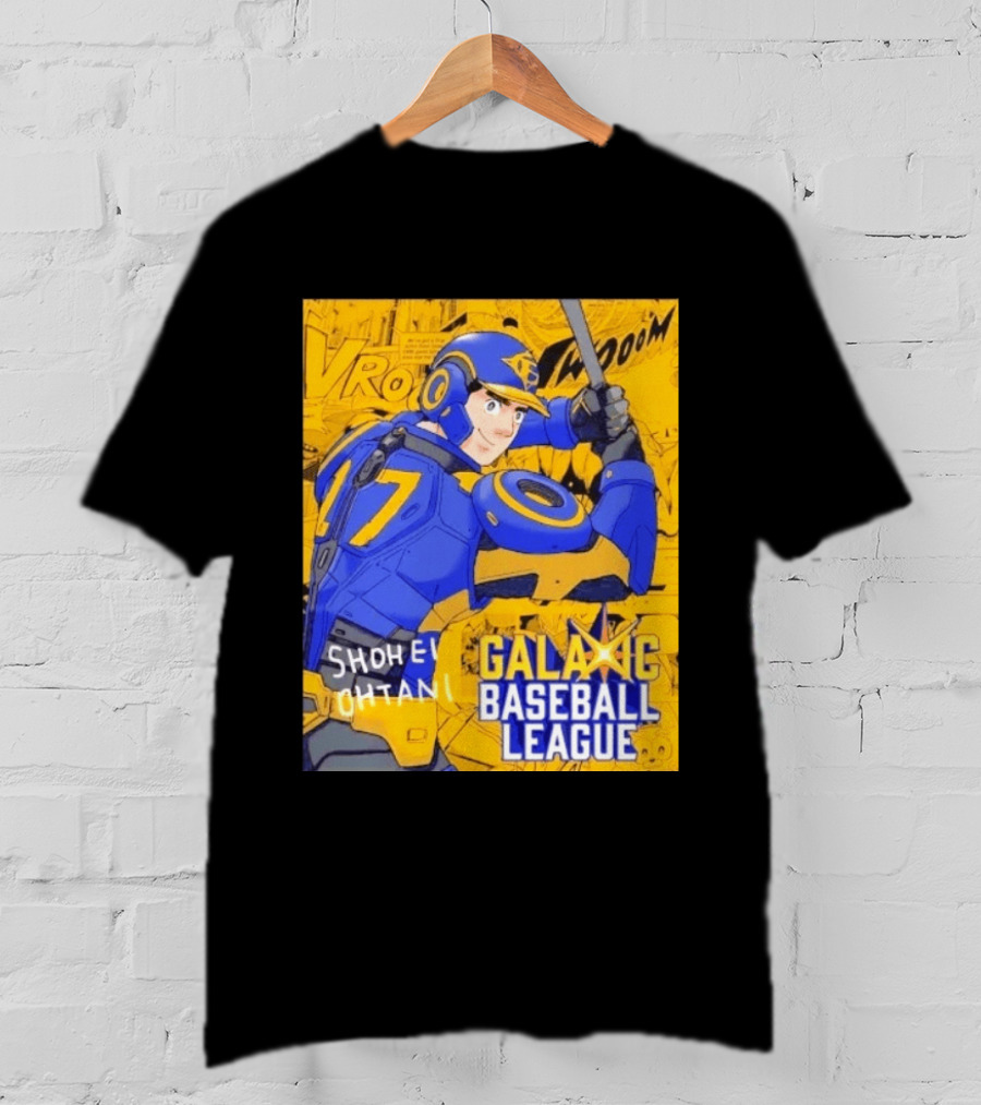 Shohei Ohtani 17 Galactic Baseball League Comic Style Fan Merch T-Shirt