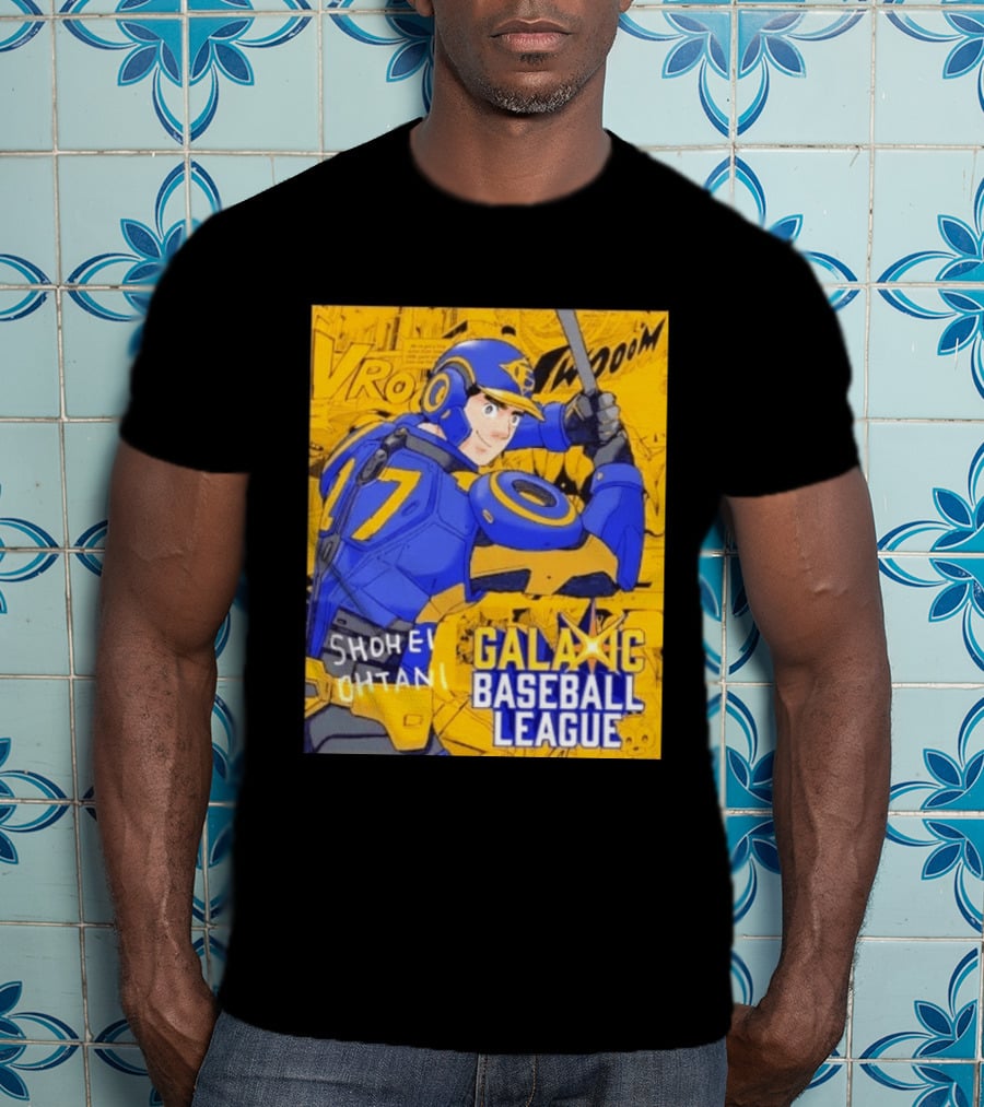 Shohei Ohtani 17 Galactic Baseball League Comic Style Fan Merch T-Shirt
