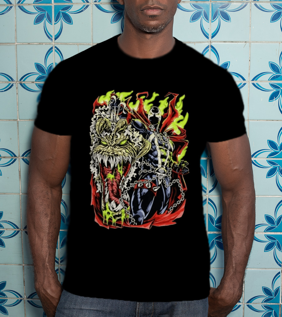 Spawn Hellfire Demon Beast Comic T-Shirt
