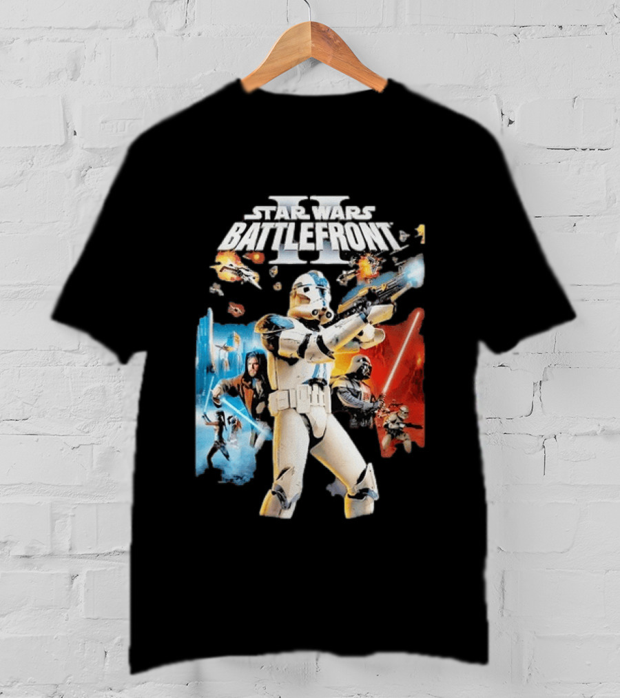 Star Wars Battlefront II Clone Trooper Jedi Action Adventure T-Shirt