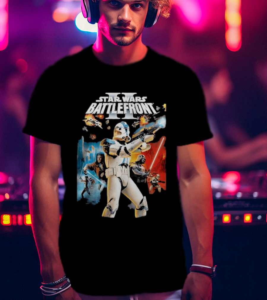Star Wars Battlefront II Clone Trooper Jedi Action Adventure T-Shirt