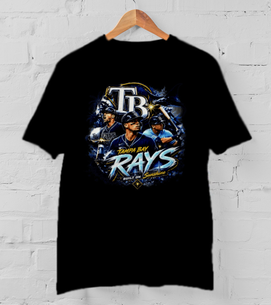 Tampa Bay Rays Built On Sunshine TB Baseball T-Shirt