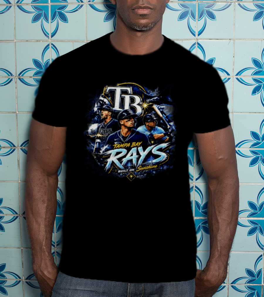 Tampa Bay Rays Built On Sunshine TB Baseball T-Shirt