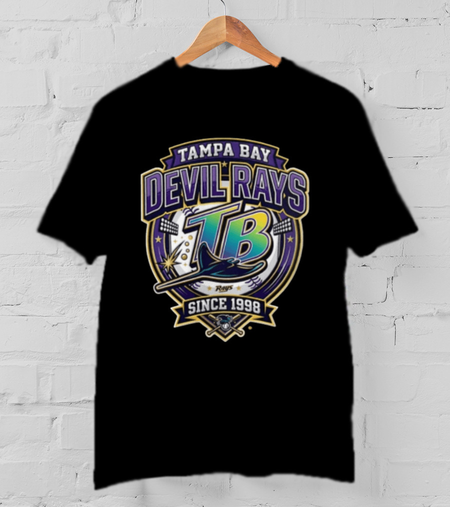 Tampa Bay Devil Rays TB Rays Since 1998 Baseball Team T-Shirt