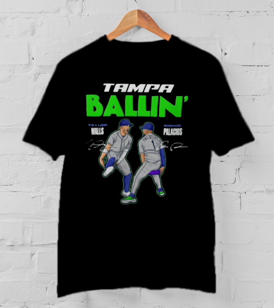 Tampa Ballin' Taylor Walls Richie Palacios Celebration T-Shirt