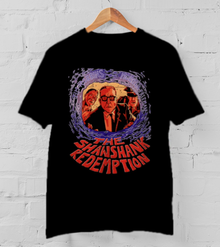 Tim Robbins Morgan Freeman The Shawshank Redemption Christmas Three Men Looking T-Shirt