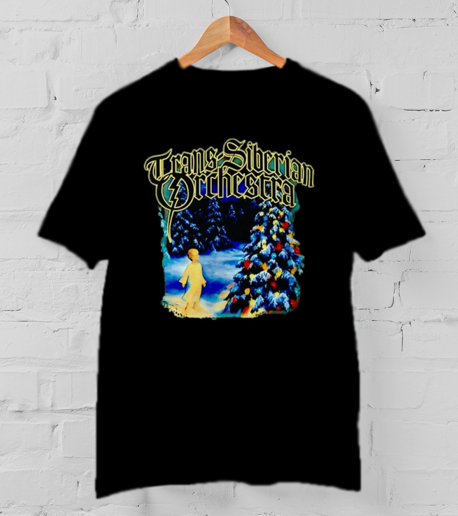 Trans Siberian Orchestra Christmas Tree Child Winter Scene T-Shirt