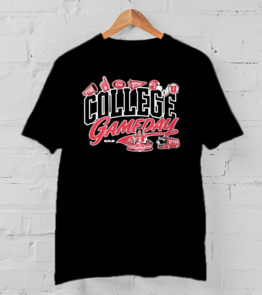 Utah Utes College Gameday 102426 It's Gameday Player No 4 Football Celebration T-Shirt