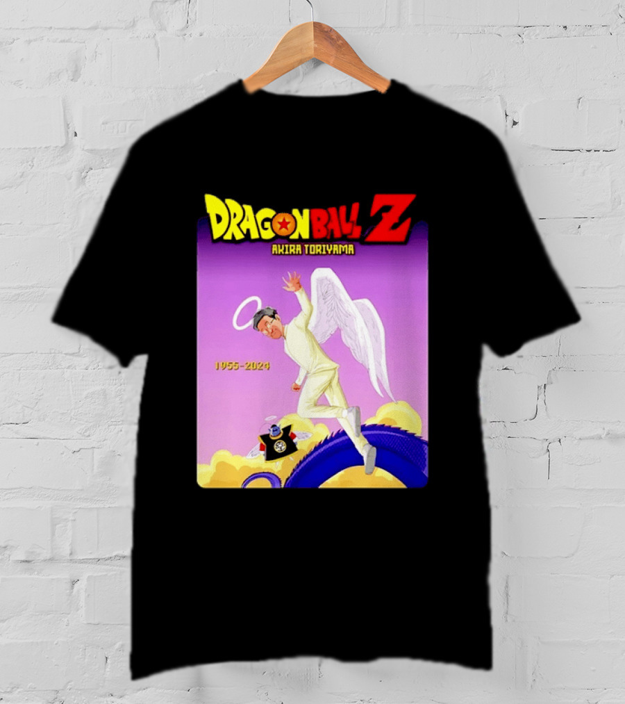 Dragon Ball Z Akira Toriyama 1955 2024 Angel T-Shirt