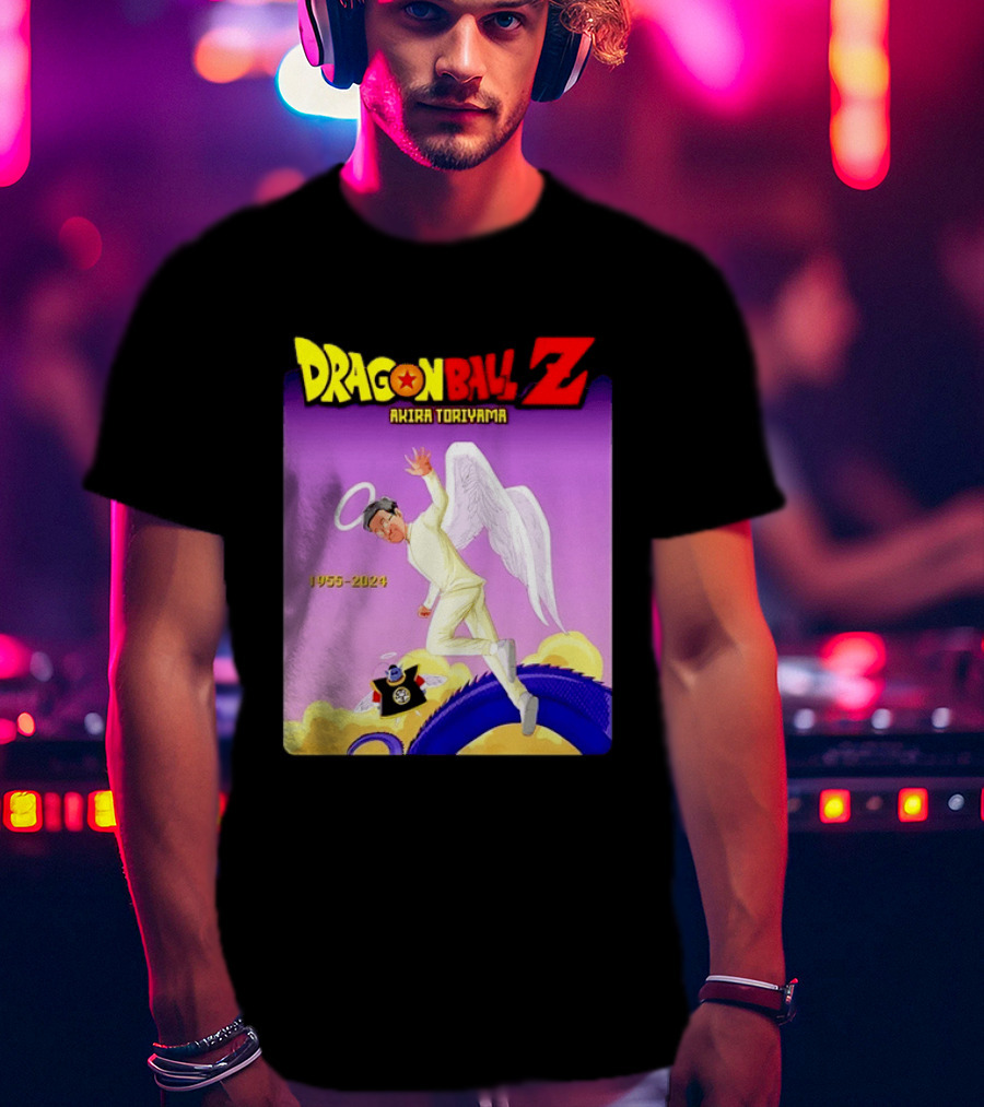 Dragon Ball Z Akira Toriyama 1955 2024 Angel T-Shirt
