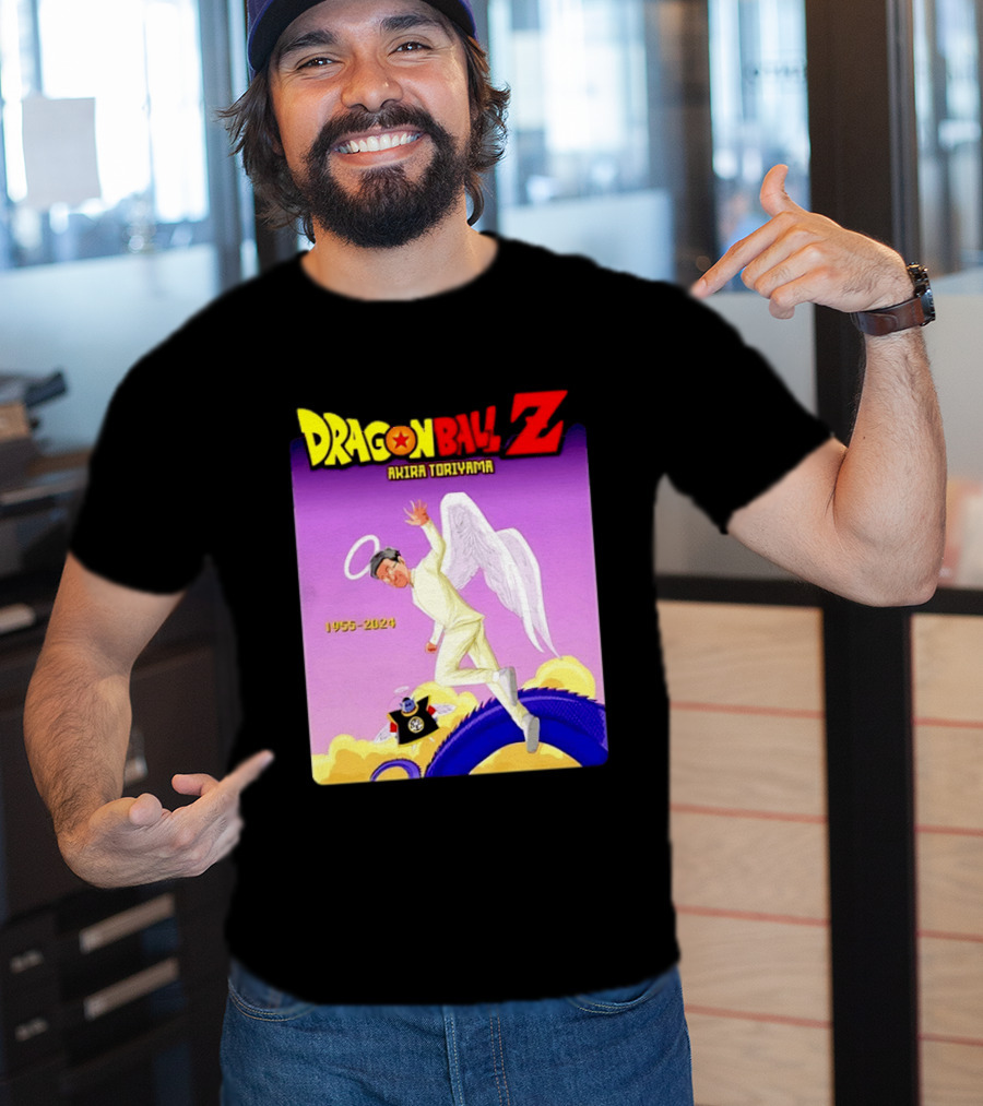 Dragon Ball Z Akira Toriyama 1955 2024 Angel T-Shirt