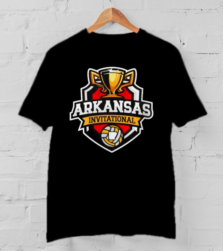 Arkansas Invitational Volleyball Trophy Tournament Soccer Ball T-Shirt