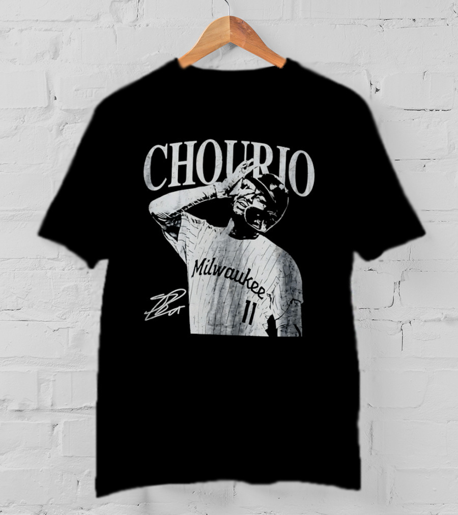 Jackson Chourio Milwaukee 11 Chourio Distressed T-Shirt