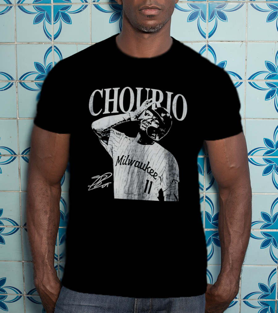 Jackson Chourio Milwaukee 11 Chourio Distressed T-Shirt